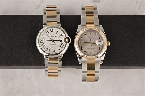 cartier ballon bleu vs rolex.